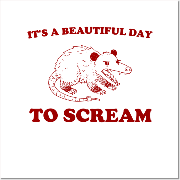 Screaming Possum Wall Art by Y2KERA